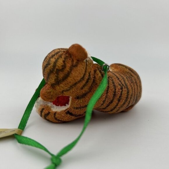 Danbury Mint The Baby Animal Christmas Ornament Tiger Cub Cookies Santa #1 - Picture 6 of 9